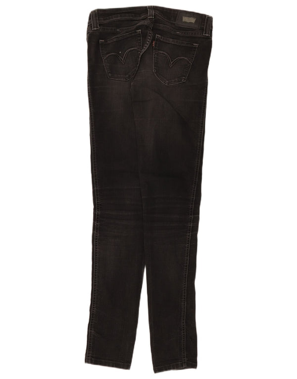 Женские джинсы скинни с низкой талией LEVI'S Demi Curve W26 L32 Серый хлопок