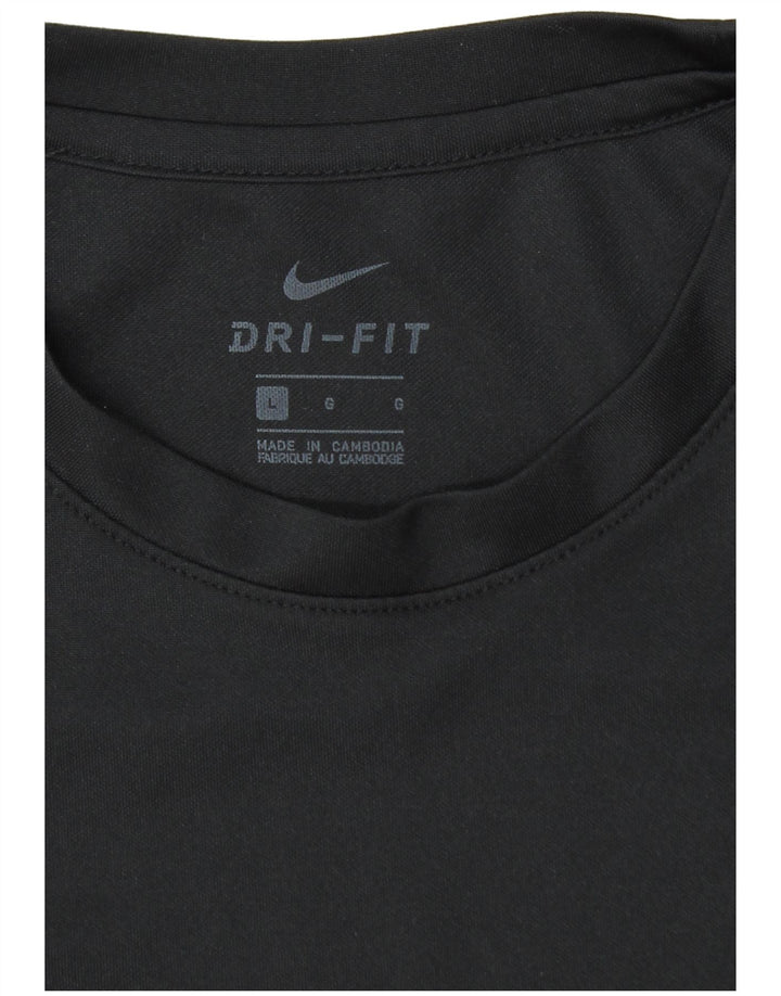 Мужская футболка Nike Dri Fit, большая черная