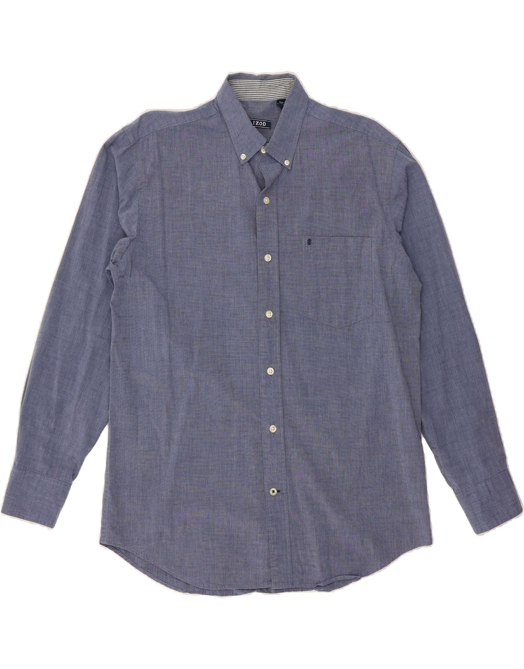 IZOD Mens Shirt Medium Blue Cotton Vintage Izod and Second-Hand Izod from Messina Hembry 