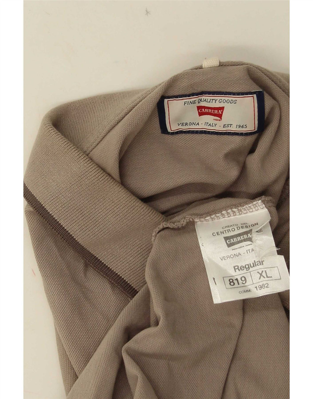 Мужская рубашка-поло Carrera XL, коричневый хлопок