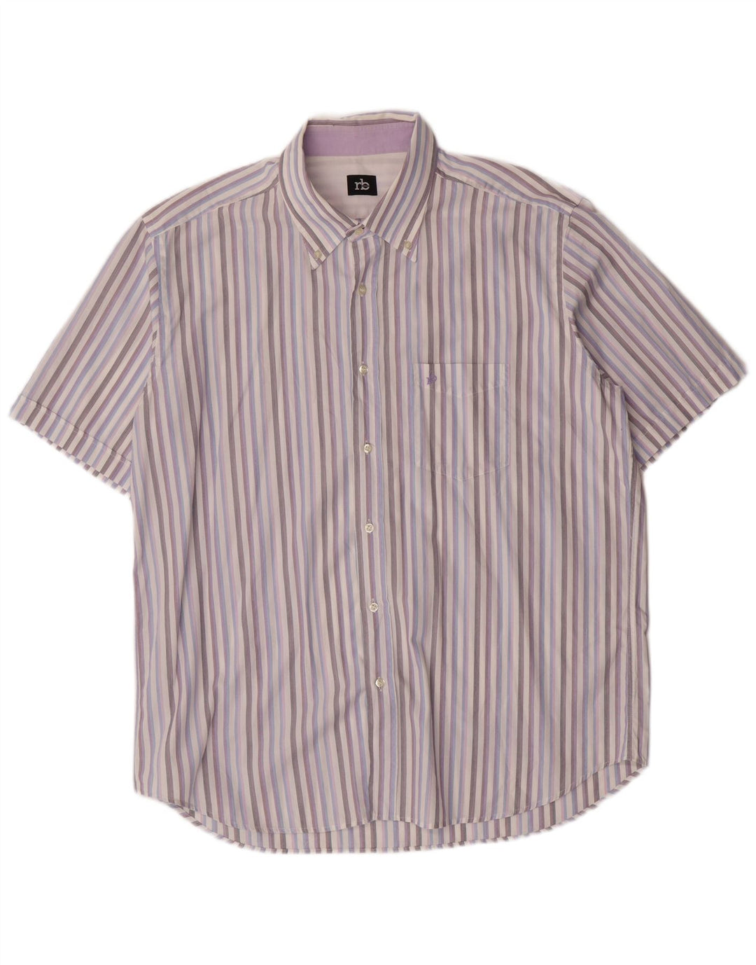 Мужская рубашка Roccobarocco, размер 46, 18, 1/2 XL, в разноцветную полоску