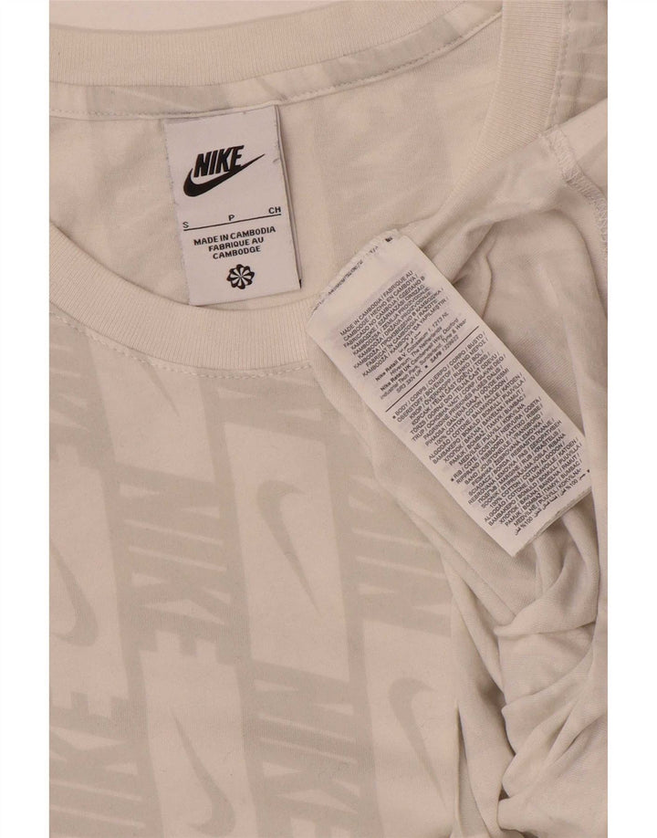 Мужская футболка с рисунком Nike, маленький белый хлопок