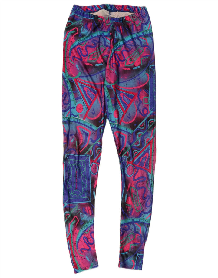 Женские леггинсы VINTAGE UK 6 XS, разноцветные с геометрическим узором