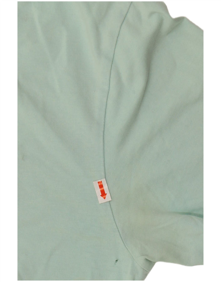 Женская футболка с рисунком NEW BALANCE Top UK 14, средний зеленый хлопок