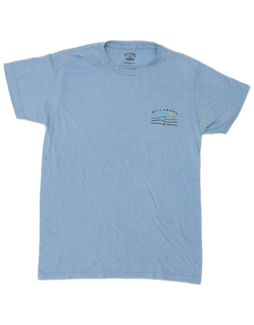 Billabong Мужская футболка с рисунком, маленький синий хлопок