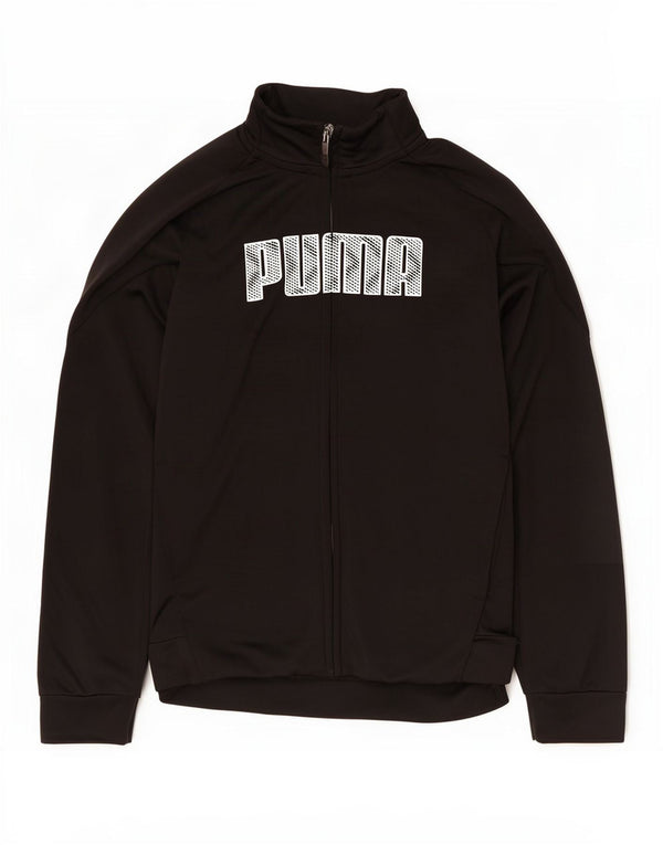 Спортивный костюм с графическим рисунком Puma для мальчиков 11-12 лет, черный
