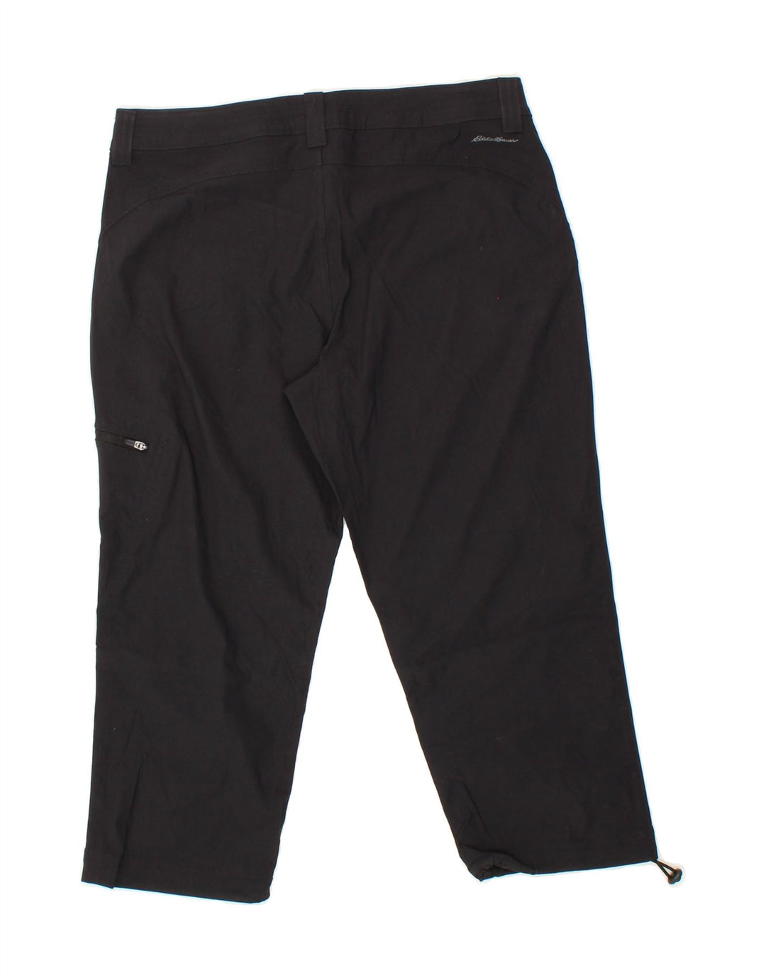 EDDIE BAUER Womens Straight Capri Trousers US 6 Medium W30 L20 Black Nylon Vintage Eddie Bauer and Second-Hand Eddie Bauer from Messina Hembry 