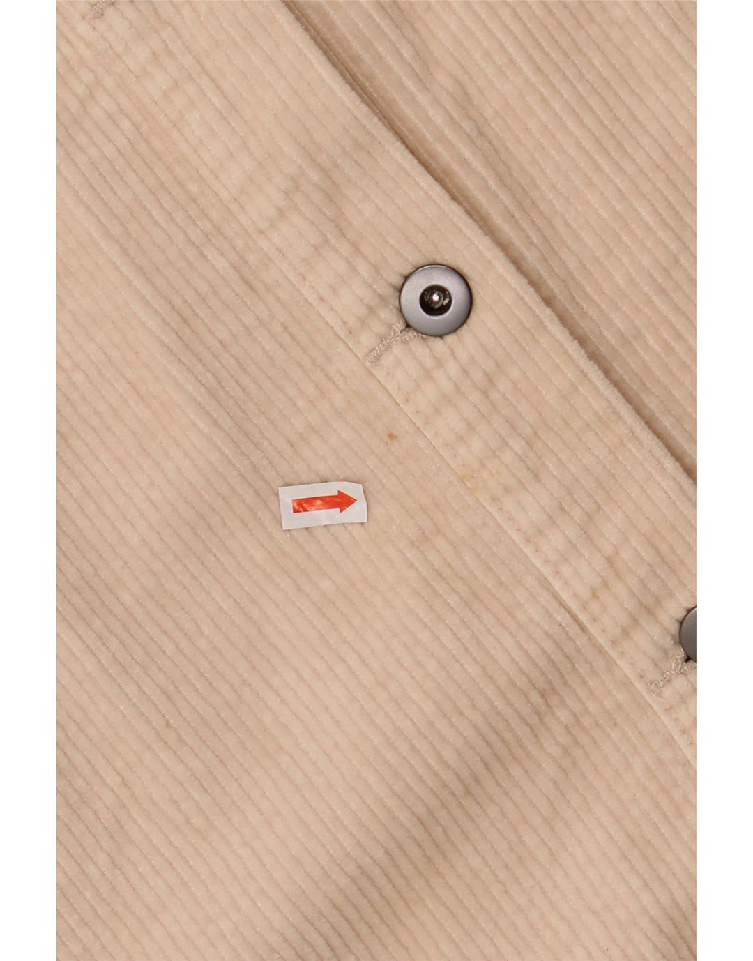 Женская вельветовая рубашка оверсайз ZARA UK 14, хлопковый средний оттенок белого цвета