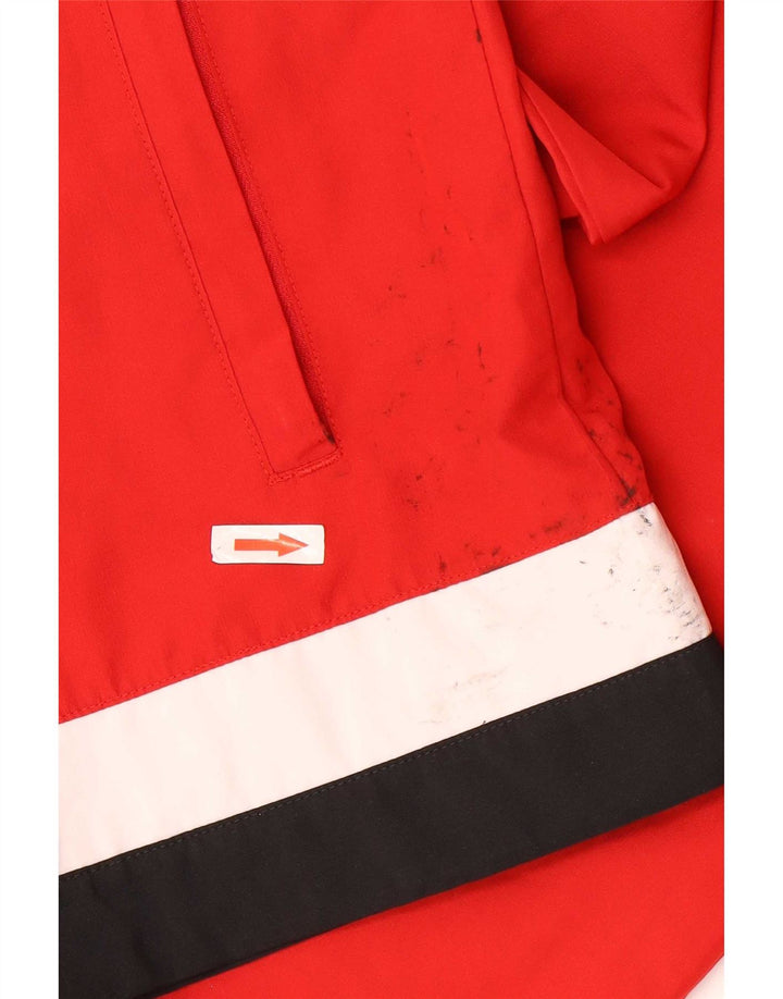 Мужской спортивный костюм Adidas TSV Loccum, верхняя куртка, маленький красный полиэстер с цветными блоками