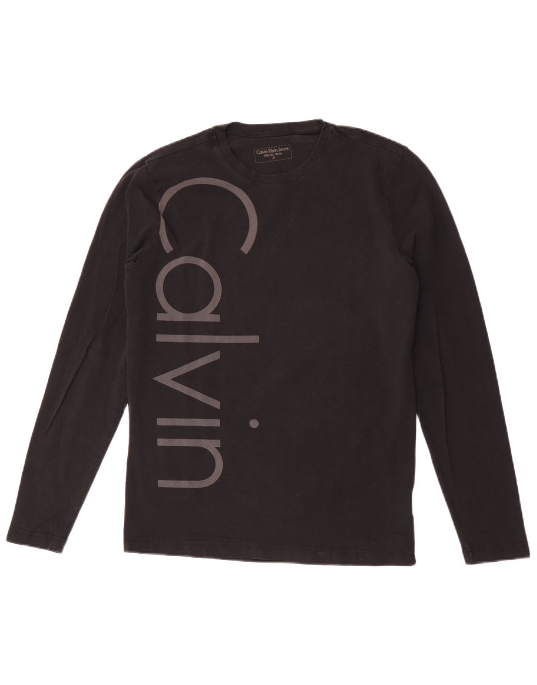 Мужские джинсы Calvin Klein Jeans с длинным рукавом и рисунком, маленький черный