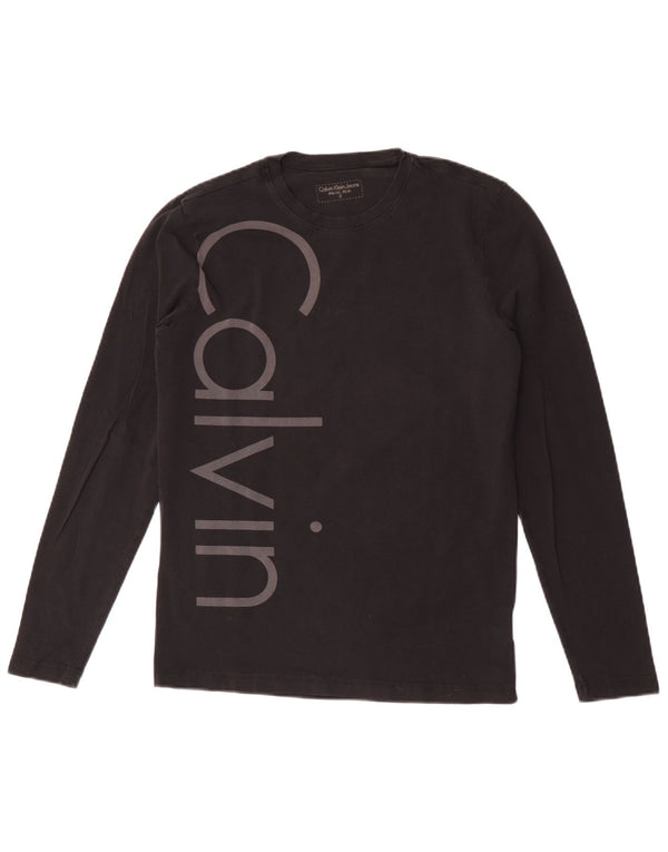 Мужские джинсы Calvin Klein Jeans с длинным рукавом и рисунком, маленький черный
