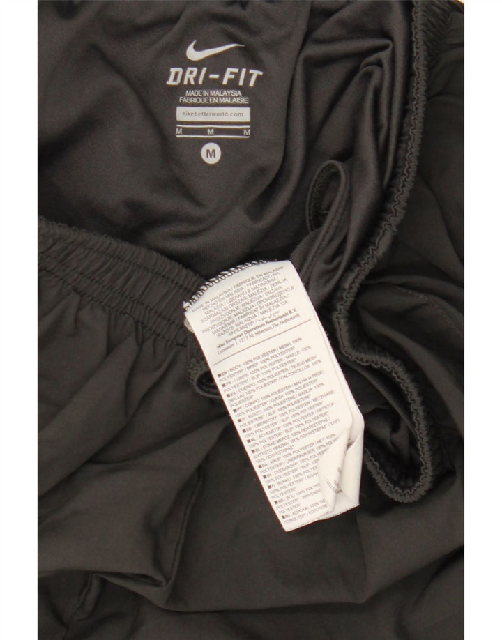 Мужские спортивные шорты Nike Dri Fit среднего размера, полиэстер с цветными блоками, средний черный