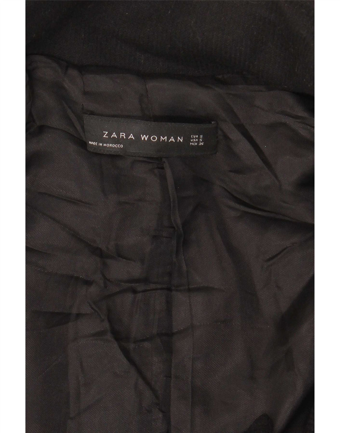 Женское пальто Zara UK 10, маленькое черное