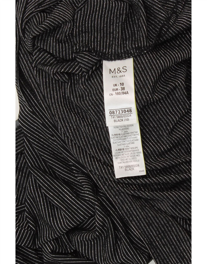 Женская футболка оверсайз Marks & Spencer Top UK 10, маленькая черная полоска