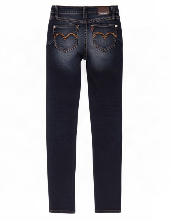 Женские джинсы скинни Levi's Demi Curve W25 L29 Темно-синие