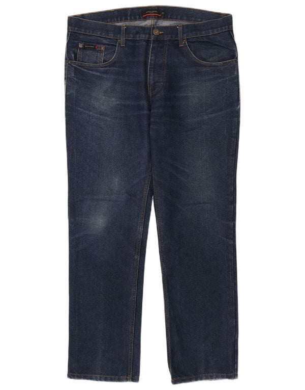 Мужские прямые джинсы Pierre Cardin W36 L30 темно-синие, хлопок