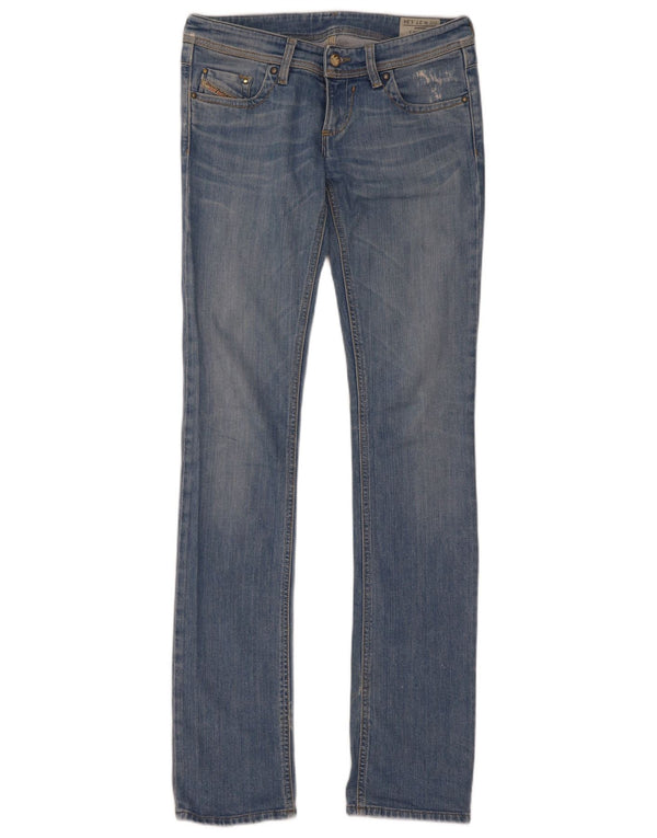 Женские узкие прямые джинсы Diesel Lowky W27 L34, синий хлопок