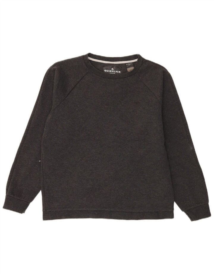 Мужской свитшот Quiksilver, средний серый полиэстер с крапинками