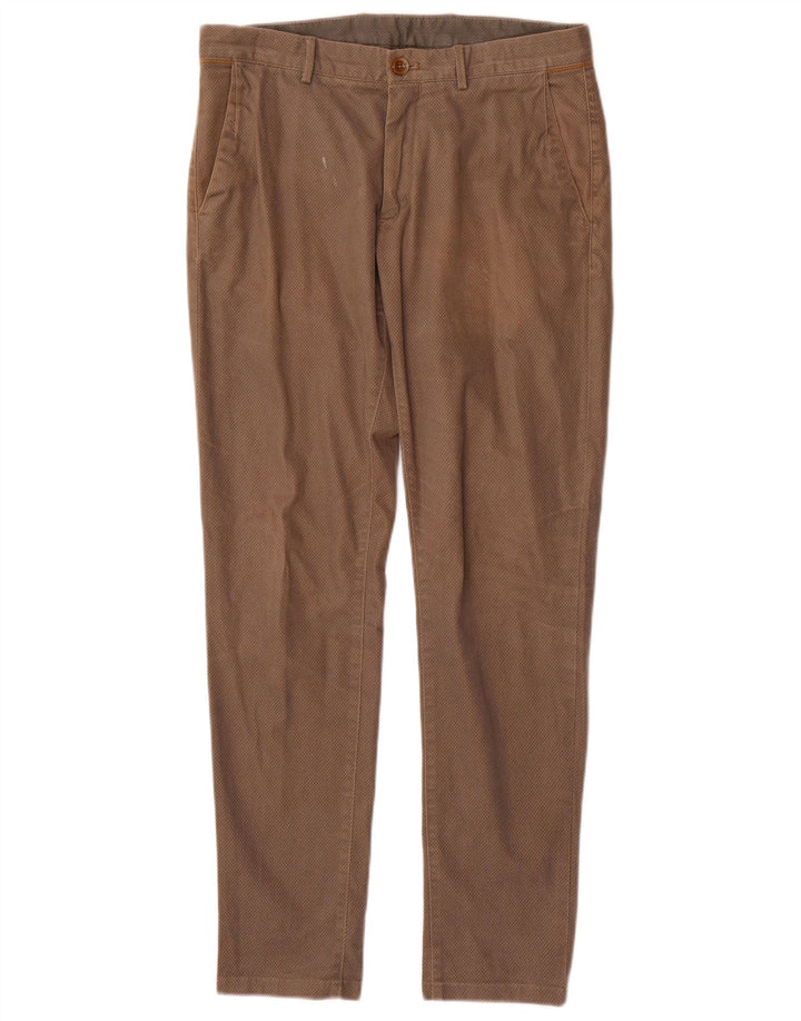 Мужские брюки-чиносы MASSIMO DUTTI Slim Fit EU 40 Medium W31 L30 Коричневые