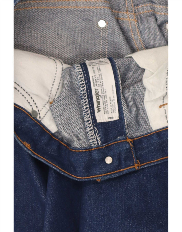 Мужские обычные прямые джинсы Wrangler W33 L32, синий хлопок