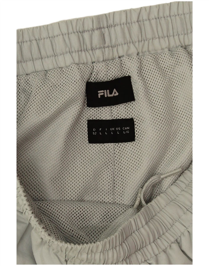Мужские спортивные брюки с графическим рисунком Fila, джоггеры, большой зеленый полиэстер