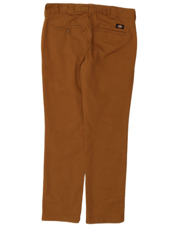 Мужские брюки-чиносы Dickies Slim Fit W33 L32 коричневые из полиэстера