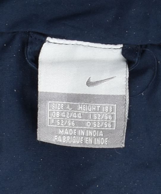 Мужская ветровка NIKE UK 42/44, большой темно-синий полиэстер