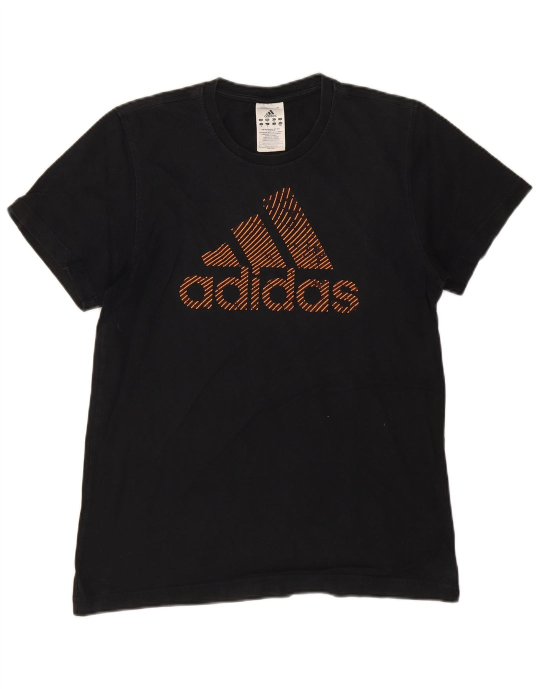 Мужская футболка с рисунком Adidas Top Medium Black Cotton