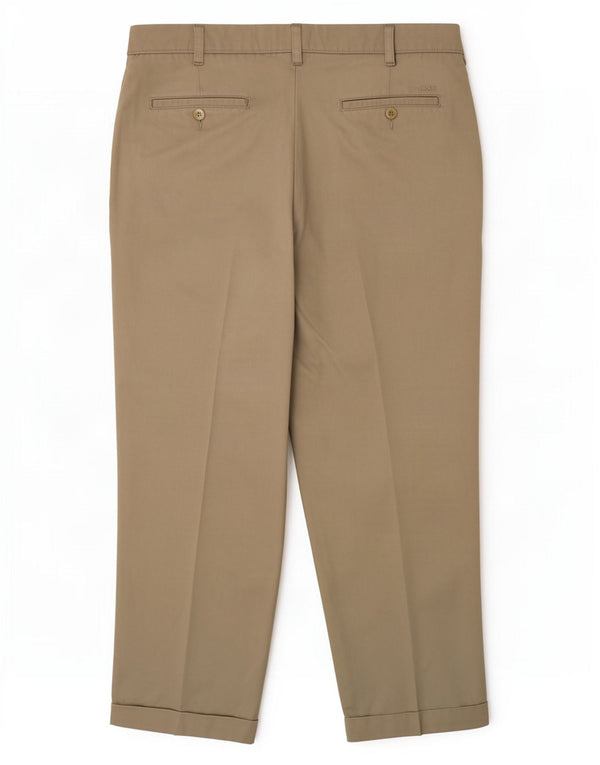 Izod Mens Pegged Chino Trousers W40 L30 Beige