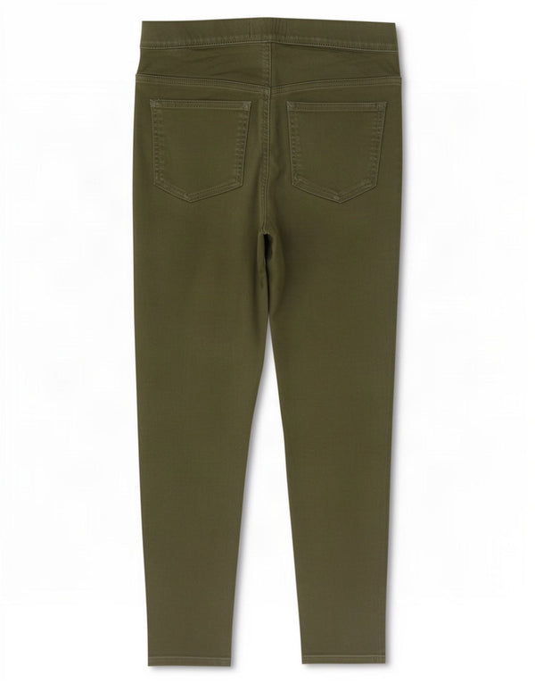 Женские укороченные джинсы джеггинсы Marks & Spencer UK 10, маленькие W27 L25, хлопок цвета хаки