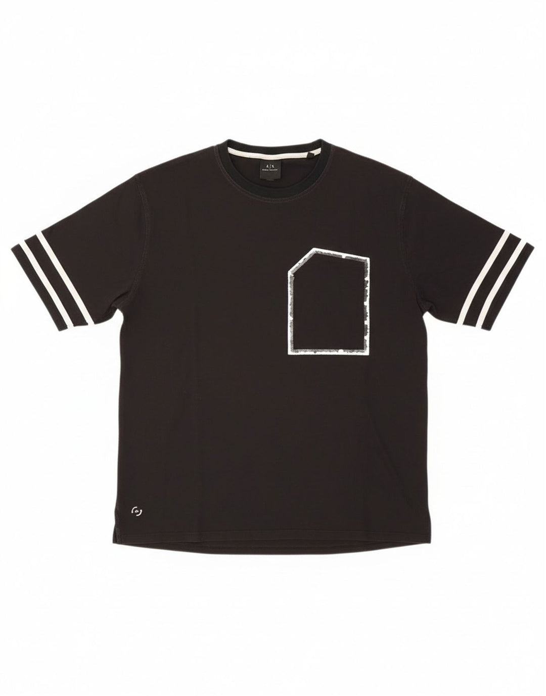 Мужская футболка Armani Exchange, средний черный
