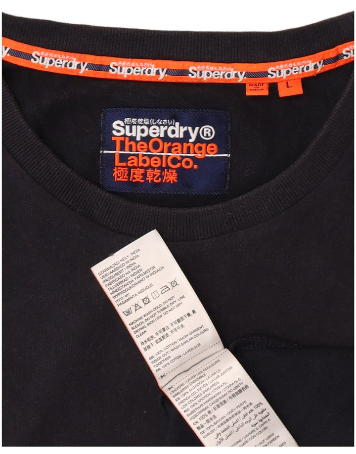 SUPERDRY Мужская футболка большого размера, хлопковая, классическая