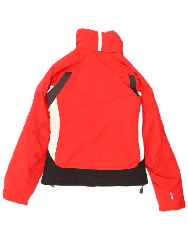 Женская лыжная куртка Helly Hansen UK 6 XS красная из полиэстера с цветными блоками