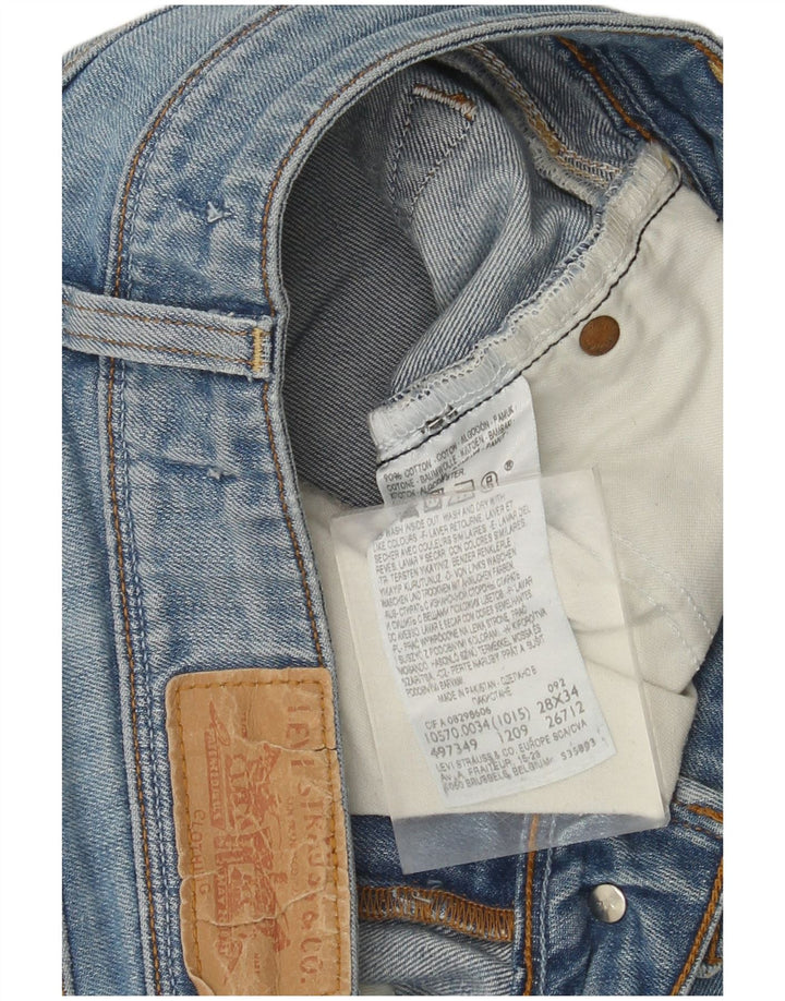 Женские прямые джинсы Levi's 570 W28 L30 синие, хлопок