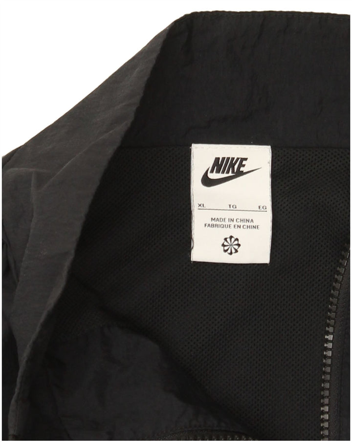 Мужская спортивная куртка свободного покроя Nike с рисунком XL, черная