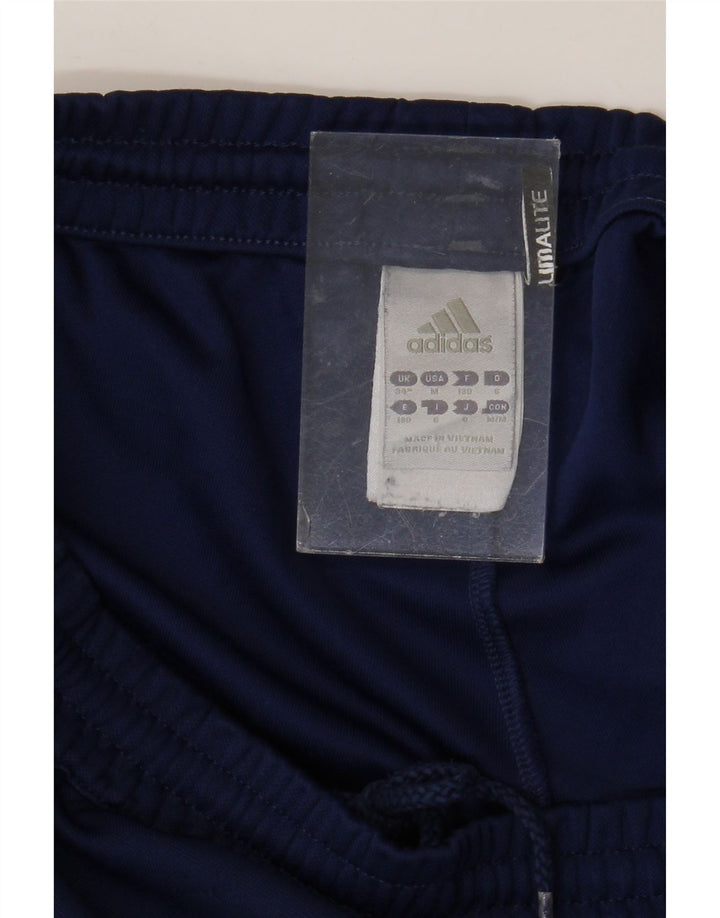 Мужские спортивные шорты Adidas Climalite среднего размера, темно-синие, полиэстер