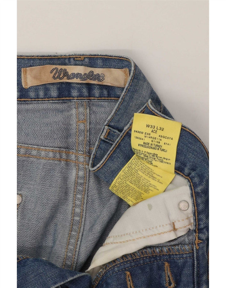 Мужские прямые джинсы Wrangler Ace W33 L29, синие, хлопок