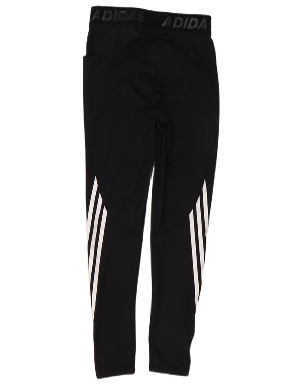 Женские леггинсы с рисунком Adidas UK 8, маленькие черные