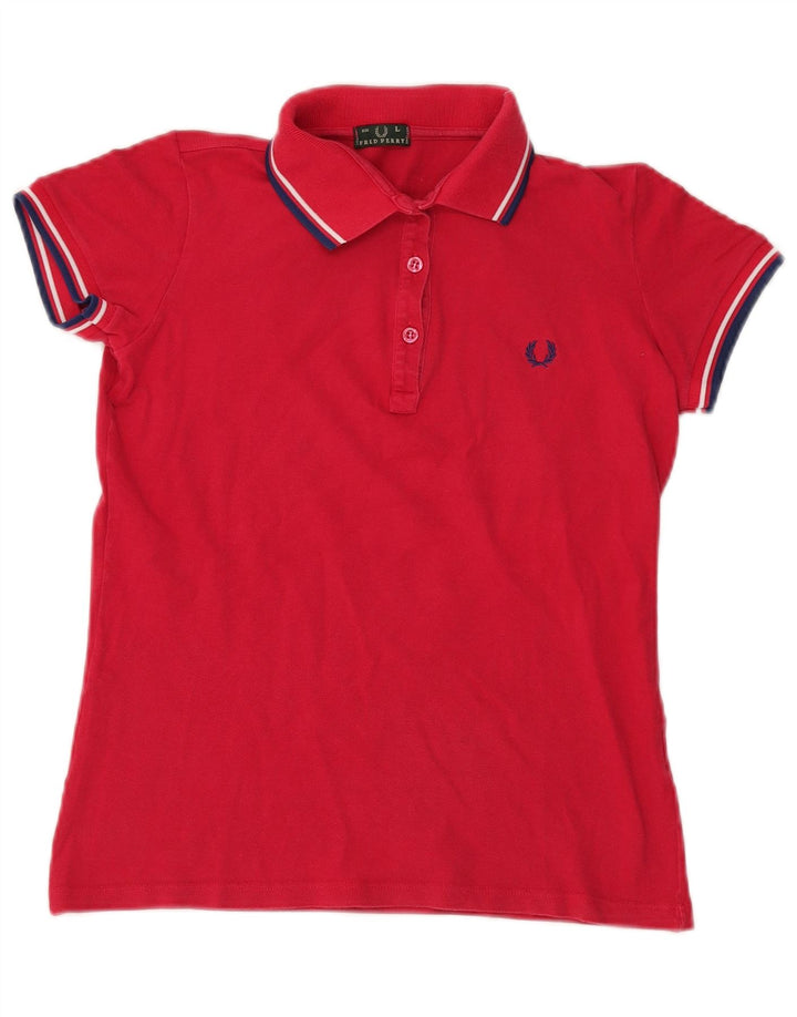 Женская рубашка поло Fred Perry UK 14, большая красная