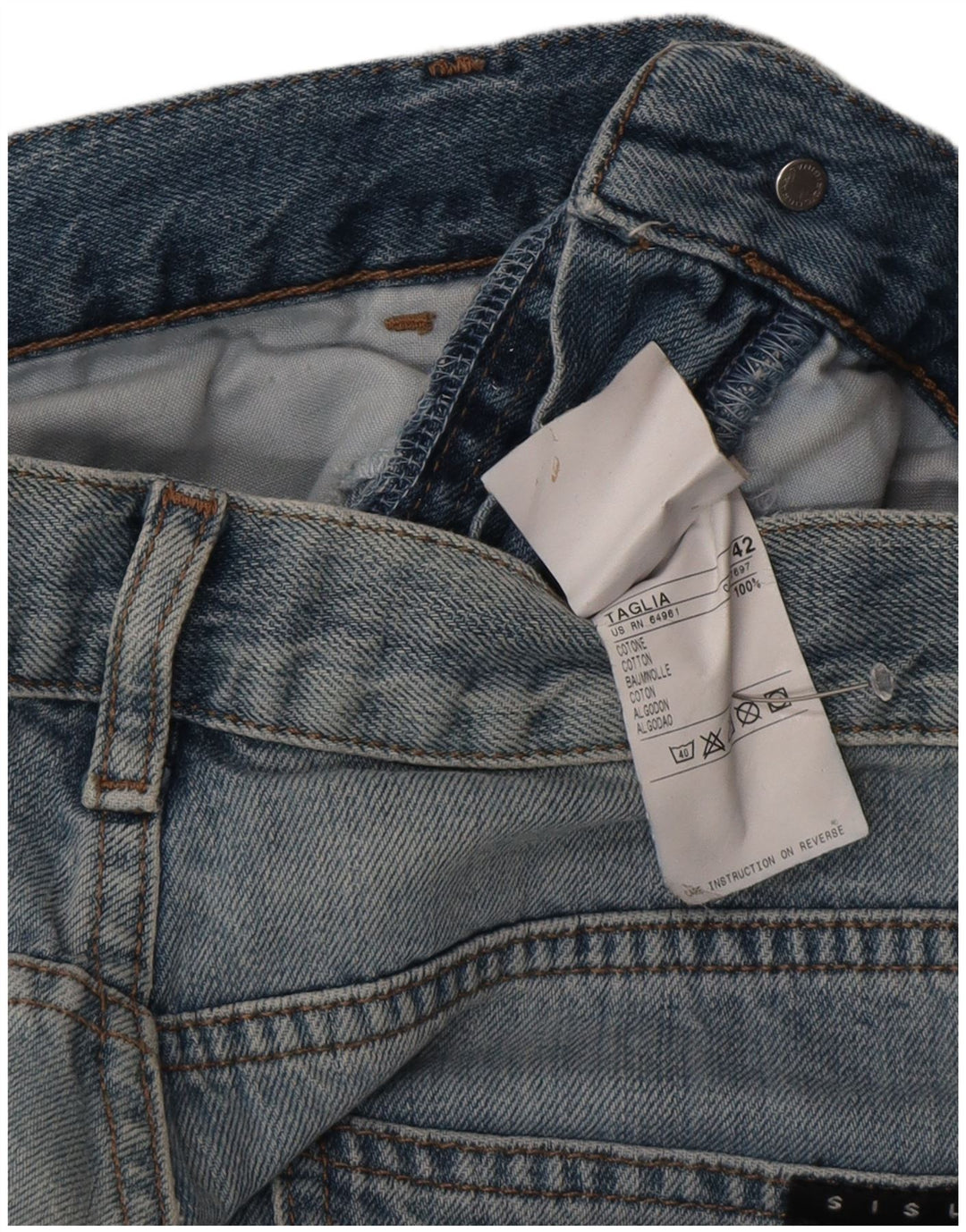 Женские джинсы Bootcut Sisley IT 42 Medium W30 L30 Синие, хлопок