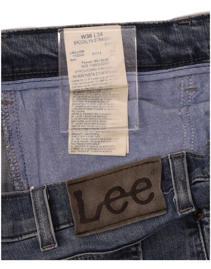 Мужские прямые джинсы LEE Brooklyn W36 L29, синий хлопок