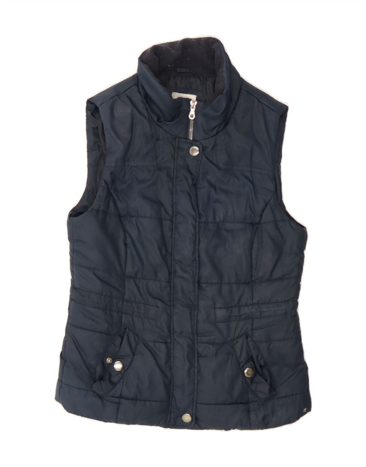 ESPRIT Womens Gilet UK 10 Small Navy Blue Polyester Vintage Esprit and Second-Hand Esprit from Messina Hembry 