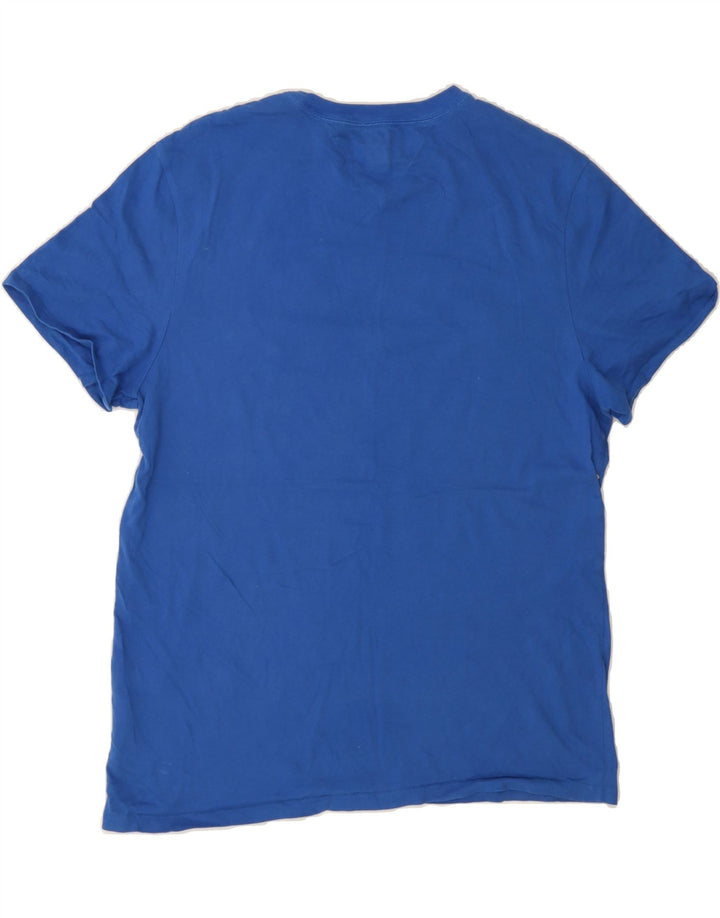 TOMMY HILFIGER Mens Graphic T-Shirt Top Medium Blue Cotton Vintage Tommy Hilfiger and Second-Hand Tommy Hilfiger from Messina Hembry 