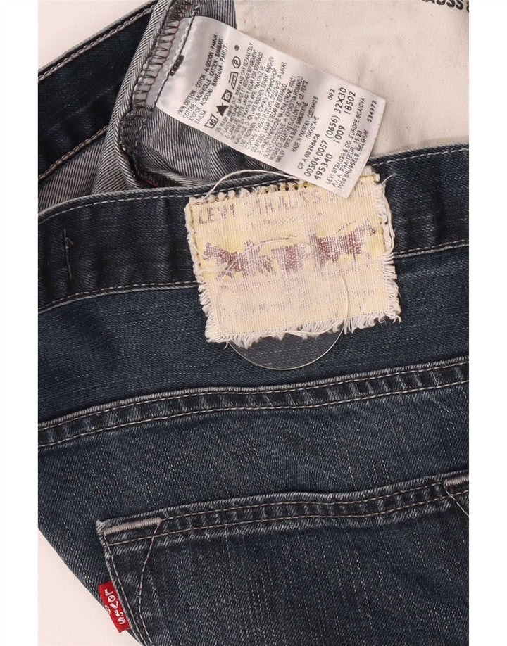 Мужские прямые джинсы Levi's 504 W32 L27 синие, хлопок