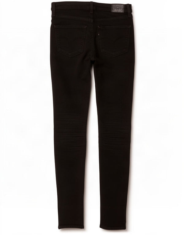 Levi's Womens 720 High Rise Super Skinny Jeans W29 L29 Black Cotton