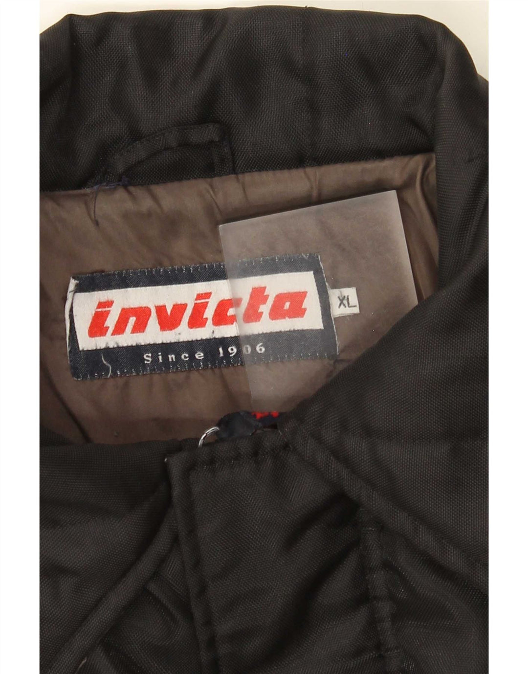 Мужская стеганая куртка Invicta UK 42 XL, черная с цветными блоками
