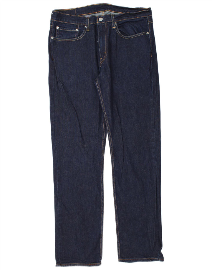 Мужские прямые джинсы Levi's 514 W34 L34 темно-синие, хлопок