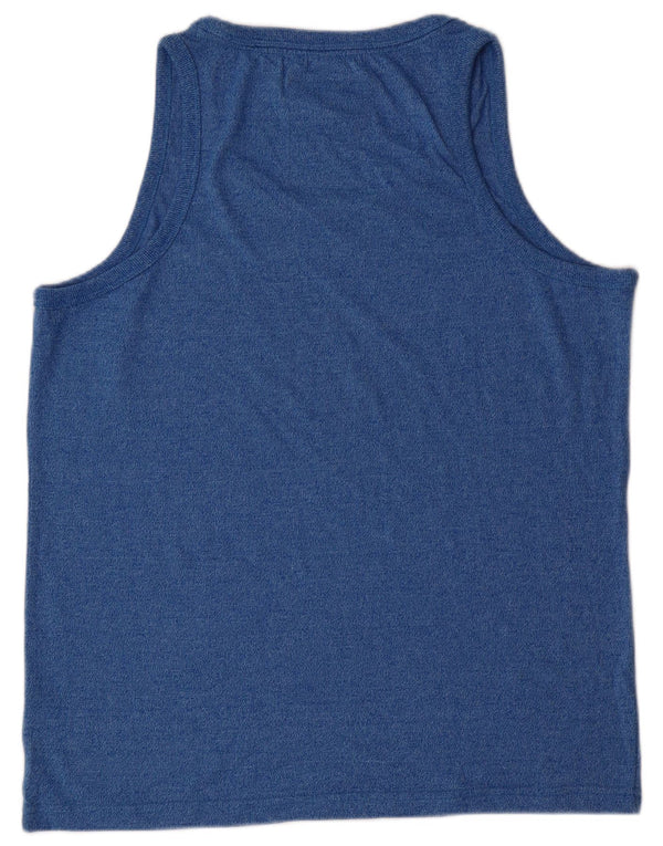 SUPERDRY Мужской жилет с рисунком 2XL, синий хлопок