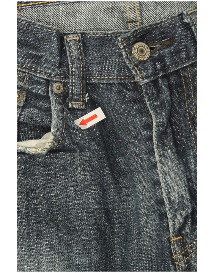 Мужские прямые джинсы Levi's 505 W30 L32 синие, хлопок