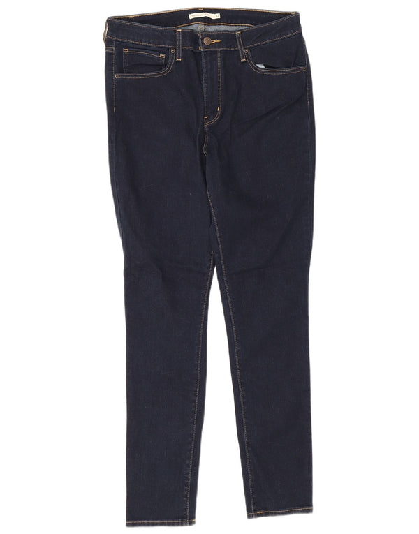 Женские джинсы скинни Levi's 721 с высокой посадкой W32 L30 Темно-синие, хлопок